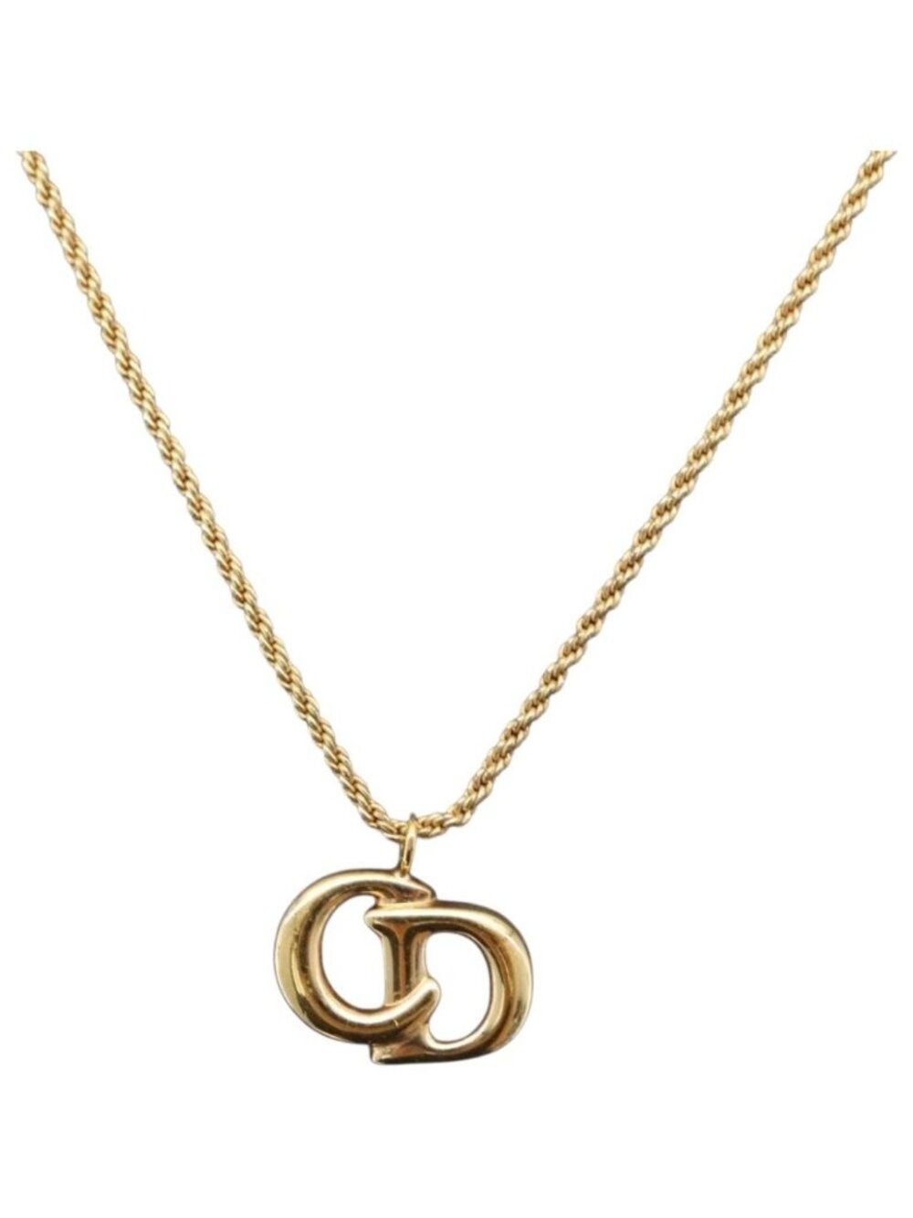 Christian Dior Necklace Metal Gold Tone